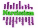 3d Image Narcissism Concept Word Cloud Background Stock Photo