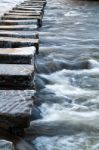 Stepping Stones - Lealholm - North Yorkshire - Uk Stock Photo