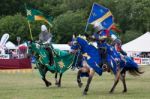 Medieval Jousting Re-enactment Event Stock Photo