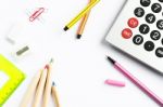 School And Office Stationery Stock Photo