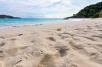 Sand On Beach At Similan Island In Thailand Stock Photo