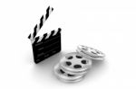 3d Movie Objects Stock Photo