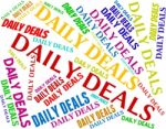Daily Deals Represents Day Everyday And Transaction Stock Photo