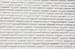 Outdoor White Brick Wall Texture Stock Photo