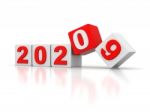 Two Thousand Twenty Shows 2020 3d Rendering Stock Photo Stock Photo