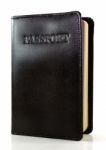 Passport Cover On Isolated Background Stock Photo