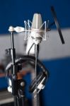 Condenser Microphone, Closeup Shot Stock Photo