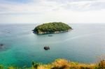 High Angle View Island And Andaman Sea Stock Photo