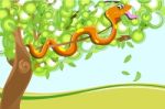 Snake On Tree Stock Photo