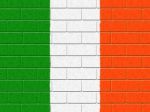 Irish Flag Represents Blank Space And Construction Stock Photo
