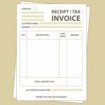 Tax Invoice Stock Photo