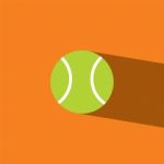 Tennis Ball Flat Icon   Illustration  Stock Photo