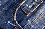 Surfaces Of Old Jeans Stock Photo
