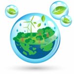 Eco Friendly World For Earth Day Stock Photo