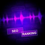 Seo Ranking Shows Search Engine And Optimizing Stock Photo