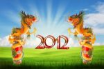 Dragon Of Year 2012 Backdrop Stock Photo