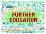 Further Education Represents Educating University And Learning Stock Photo