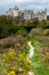 View Up To Arundel Castle Stock Photo
