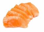 Sliced Salmon Stock Photo