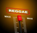 Reggae Music Indicates Acoustic Recording And Melody Stock Photo