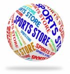 Sports Store Meaning Retail Sales And Merchandise Stock Photo