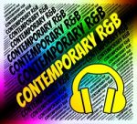 Contemporary R&b Represents Rhythm And Blues And Rnb Stock Photo