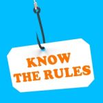 Know The Rules On Hook Shows Policy Protocol Or Law Regulations Stock Photo