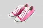 Pink Trainers Shoes Stock Photo