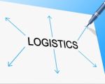 Logistics Distribution Shows Supply Chain And Delivery Stock Photo