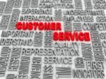 Background Concept Wordcloud Illustration Of Customer Service Stock Photo