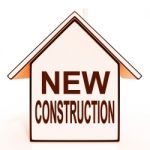 New Construction House Shows Recent Building Or Development Stock Photo