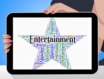 Entertainment Star Indicates Hollywood Movies And Cinemas Stock Photo