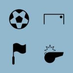 Soccer Icon Set Stock Photo