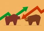 Bull Vs Bear Symbol Of Stock Market Stock Photo