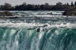 Isolated Photo Of An Amazing Niagara Waterfall Stock Photo