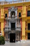Malaga, Andalucia/spain - July 5 : Baroque Bishop's Palace Desig Stock Photo