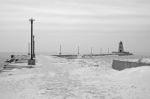 Winter On Lake Erie Stock Photo