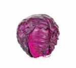 Red Cabbage Isolated On The White Stock Photo