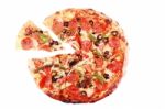 Sliced Pizza Stock Photo