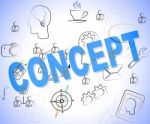 Concept Word Indicates Concepts Think And Innovation Stock Photo