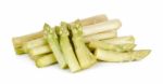 White Asparagus Isolated On The White Background Stock Photo