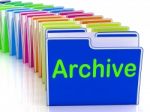 Archive Folders Show Documents Data And Backup Stock Photo