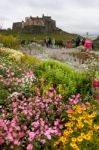 View Of Lindisfarne Castle Stock Photo