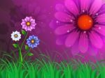Flowers Background Means Garden Spring And Blooming
 Stock Photo