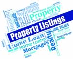 Property Listings Shows For Sale And Apartments Stock Photo