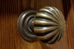 Old Brass Door Knob In Pienza Stock Photo