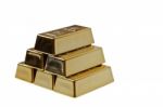 Gold Ingots Stock Photo