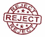 Reject Stamp Stock Photo