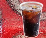 Cola Drink With Ice Cubes Stock Photo