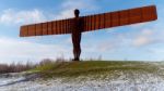 Gateshead, Tyne And Wear/uk - January 19 : View Of The Angel Of Stock Photo